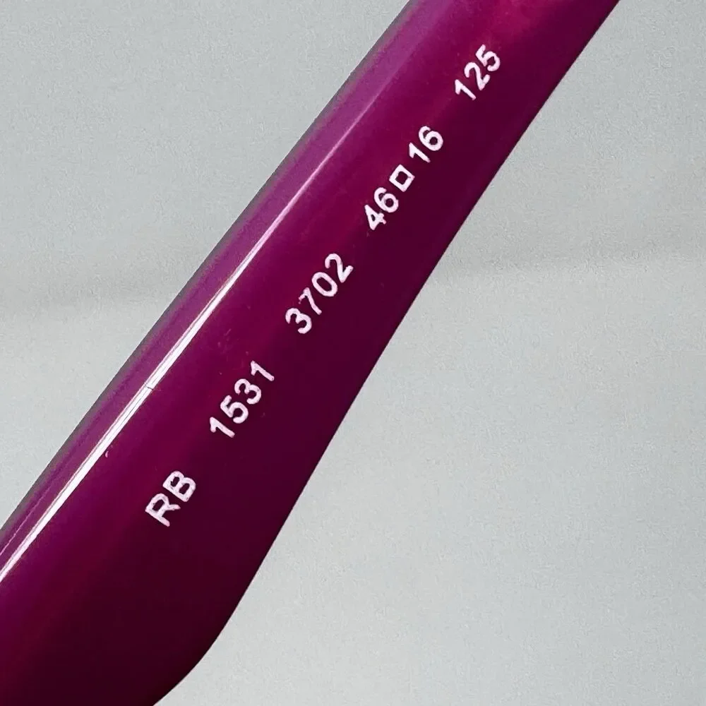 Ray-Ban RB1531 3702 Black Violet Kids Eyeglass Frames 46-16-125 Authentic